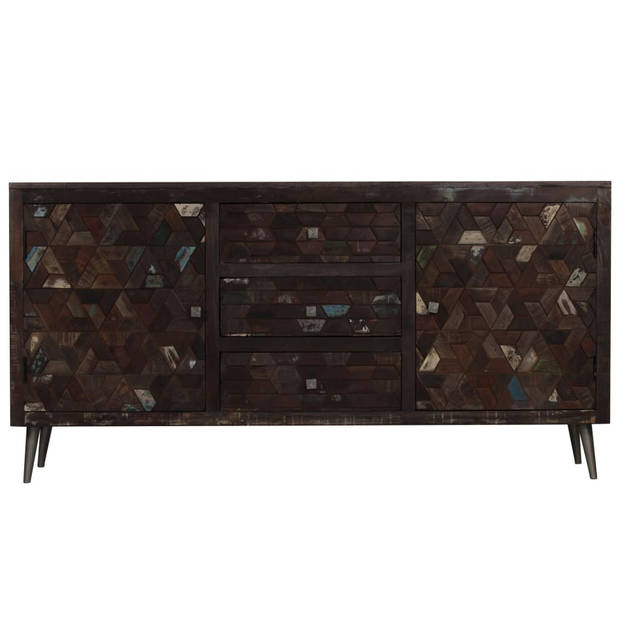 The Living Store Dressoir - Massief gerecycled hout - 160 x 40 x 80 cm