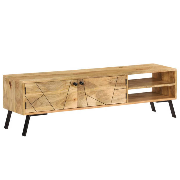 vidaXL Tv-meubel 140x30x40 cm massief mangohout