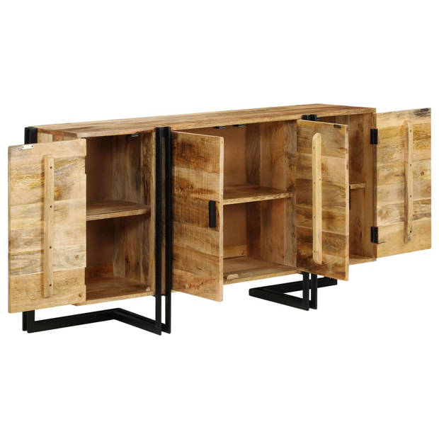 The Living Store Dressoir - Mangohout - Industriële stijl - 150 x 40 x 80 cm - Met opbergruimte