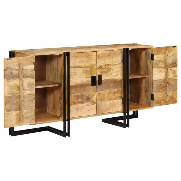 The Living Store Dressoir - Mangohout - Industriële stijl - 150 x 40 x 80 cm - Met opbergruimte