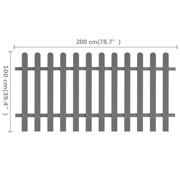 vidaXL Hek 200x100 cm HKC