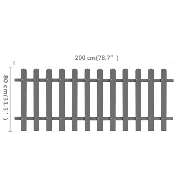 vidaXL Hek 200x80 cm HKC