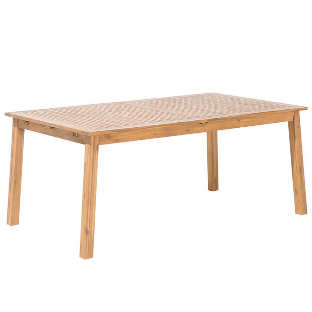 Beliani CESANA - Eettafel-Lichte houtkleur-Acaciahout