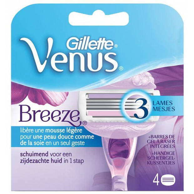 Gillette Venus Breeze scheermesjes 4st.