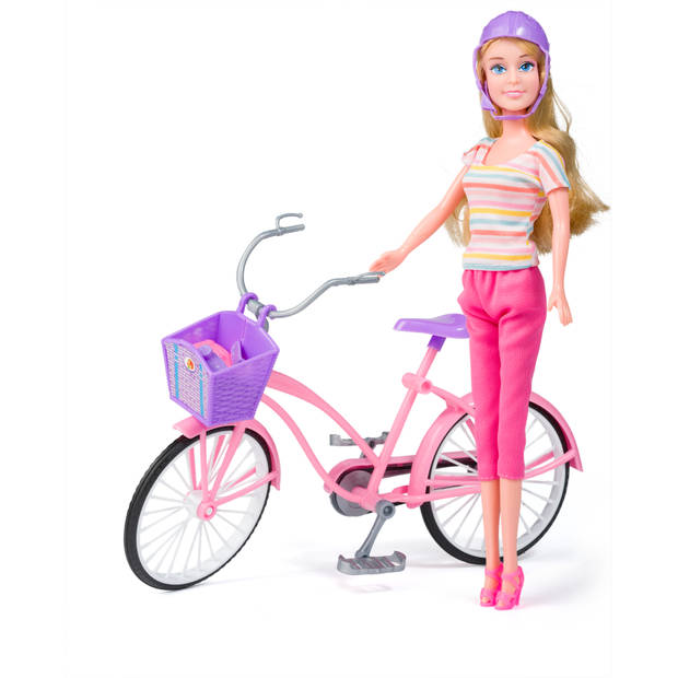 Blokker pop met fiets