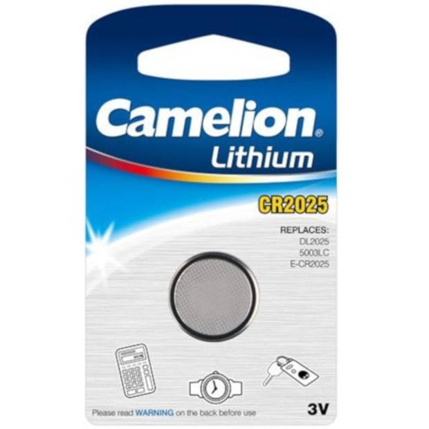 Camelion batterij knoopcel Lithium 3V CR2025 per stuk