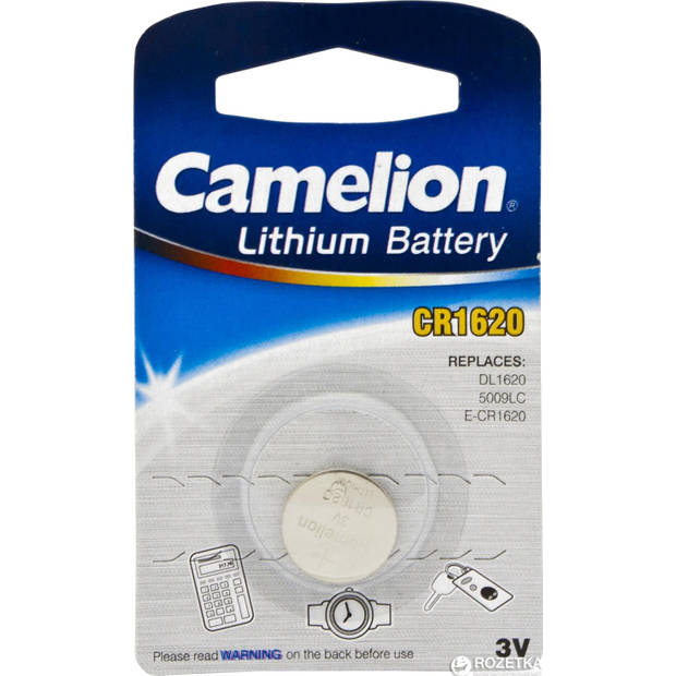 Camelion batterij knoopcel Lithium 3V CR1620 per stuk