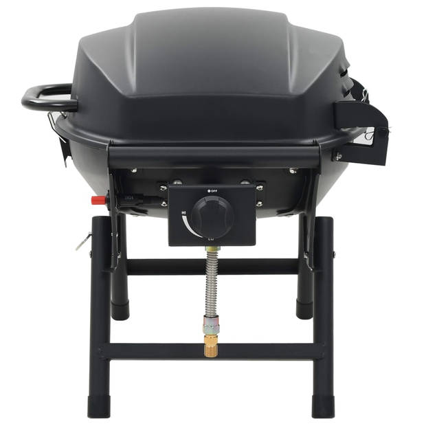 vidaXL Gasbarbecue met kookzone zwart