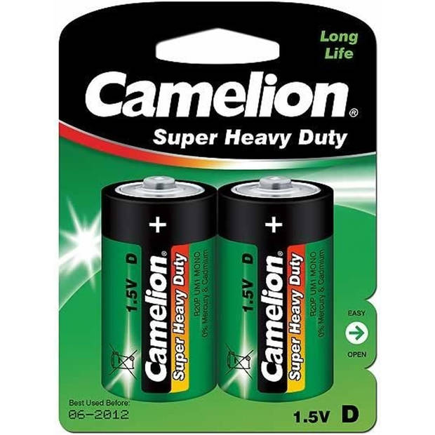 Camelion batterijen LongLife R20P 1.5V 2 stuks