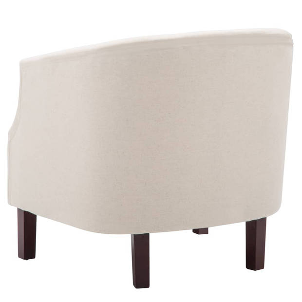 vidaXL Fauteuil stof beige