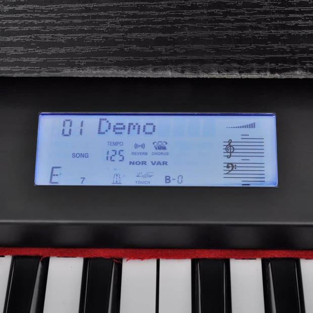 vidaXL Elektronische/Digitale piano met 88 toetsen en bladhouder