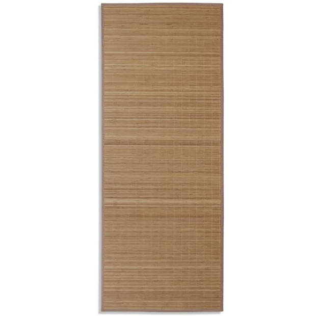 vidaXL Tapijt rechthoekig 80x200 cm bamboe bruin