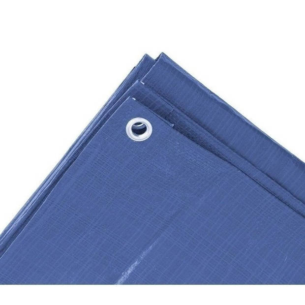 Hoge kwaliteit afdekzeil / dekzeil blauw 5 x 8 meter - Afdekzeilen