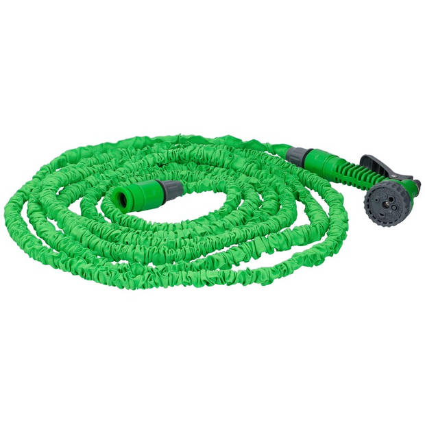 Flexibele/uitrekbare tuinslang 5-15 meter - Tuingereedschap stretch tuinslangen