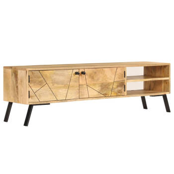 vidaXL Tv-meubel 140x30x40 cm massief mangohout