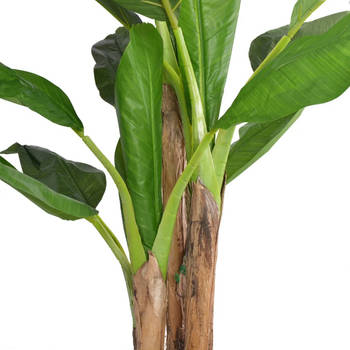 The Living Store Bananenboom Kunstplant - 175 cm - Realistische uitstraling - Hoogwaardige materialen