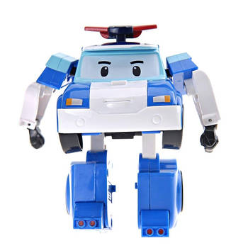 Silverlit Robocar Poli transformerende robot - Poli 10 cm blauw