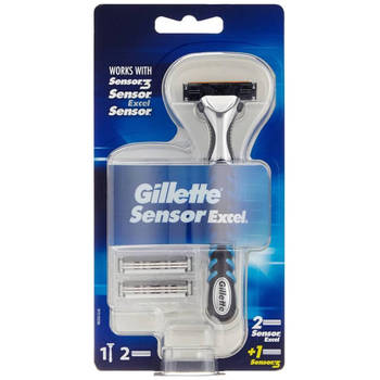 Gillette Sensor Excel Scheerhouder + 2 Excel / 1 Sensor3 Scheermesjes