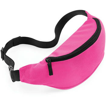 Bagbase Heuptasje/buideltasje - fuchsia roze - 38 cm - festivaltasjes - Heuptassen