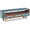 The Living Store Tv-meubel Antieke Stijl - 120 x 30 x 40 cm - Gerecycled Hout