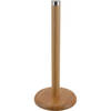 Keukenrolhouder - staand - bamboe hout - D14 x H32 cm - Keukenrolhouders