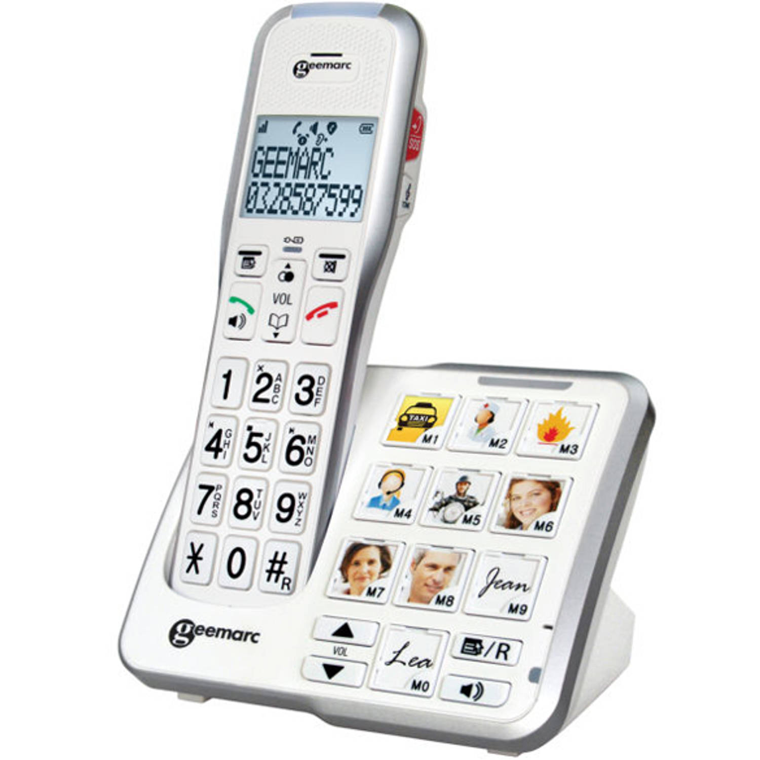 Geemarc AmpliDECT 595 Foto - DECT-telefoon - Antwoordapparaat en geluidsversterking - Wit