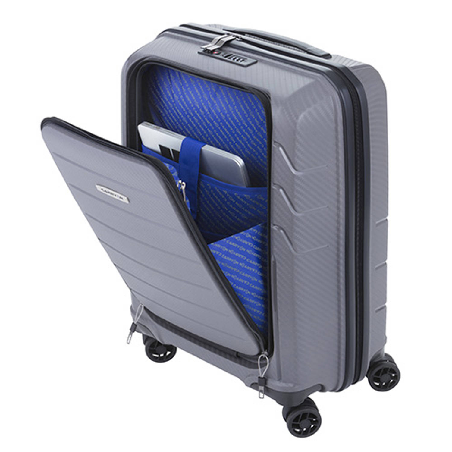 CarryOn Mobile Worker - Handbagage 55cm TSA - trolley met laptopvak - Grijs | Blokker