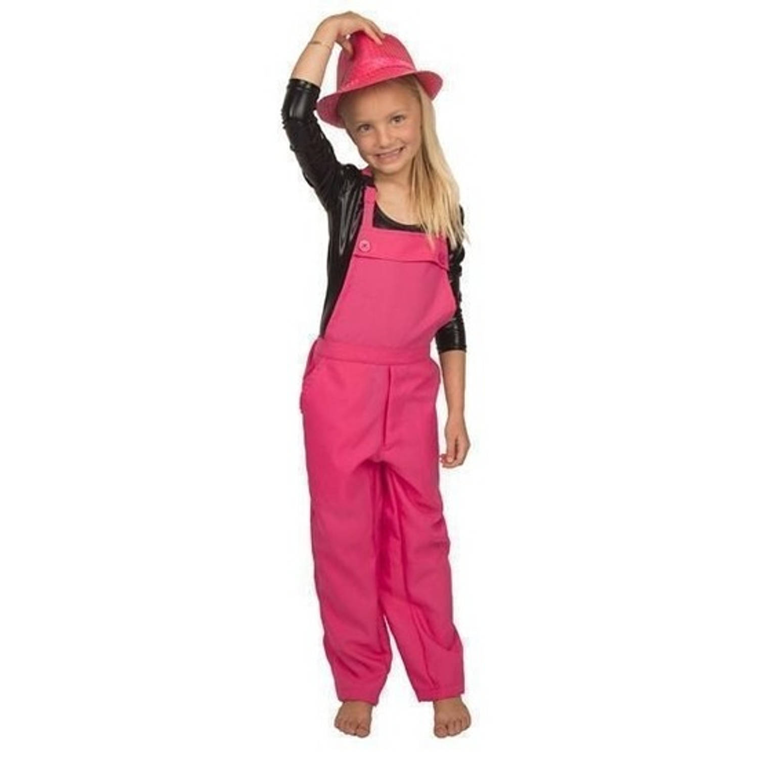 Prijs Machtig elektrode Carnaval tuinbroek roze voor kinderen 128 (8 jaar) - Carnavalsbroeken |  Blokker