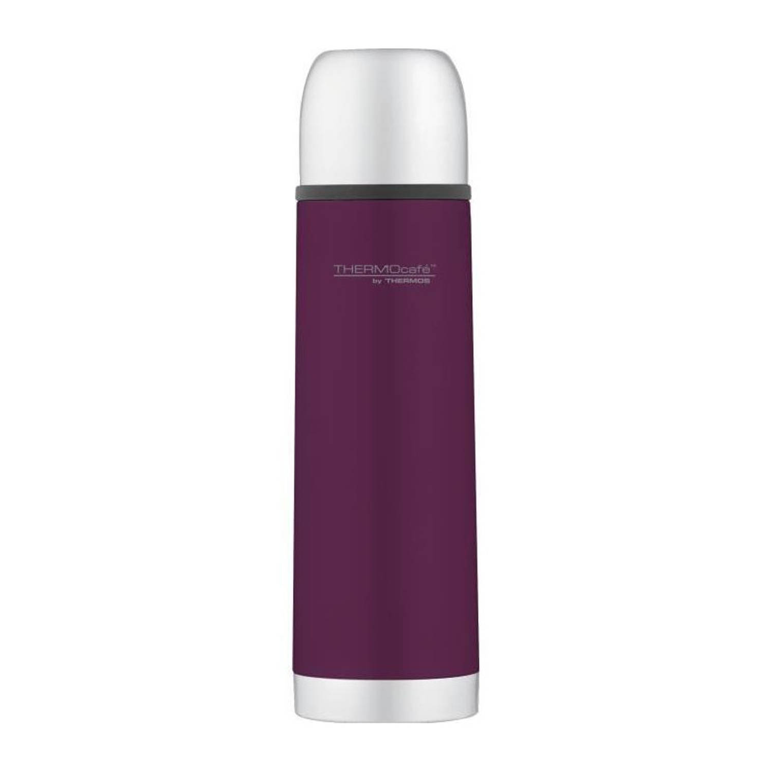 Thermos Soft Touch RVS Isoleerfles - 0.5L - Paars