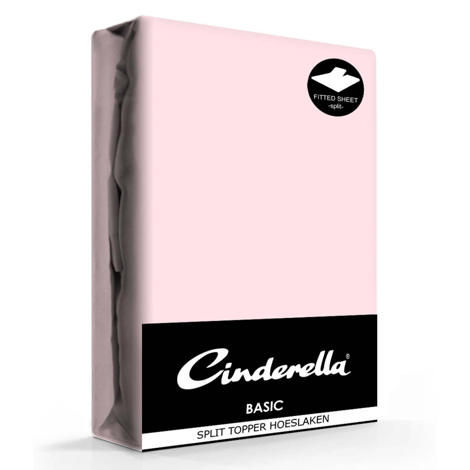 Cinderella Splittopper Hoeslaken Basic Percaline Candy-180 x 200 cm