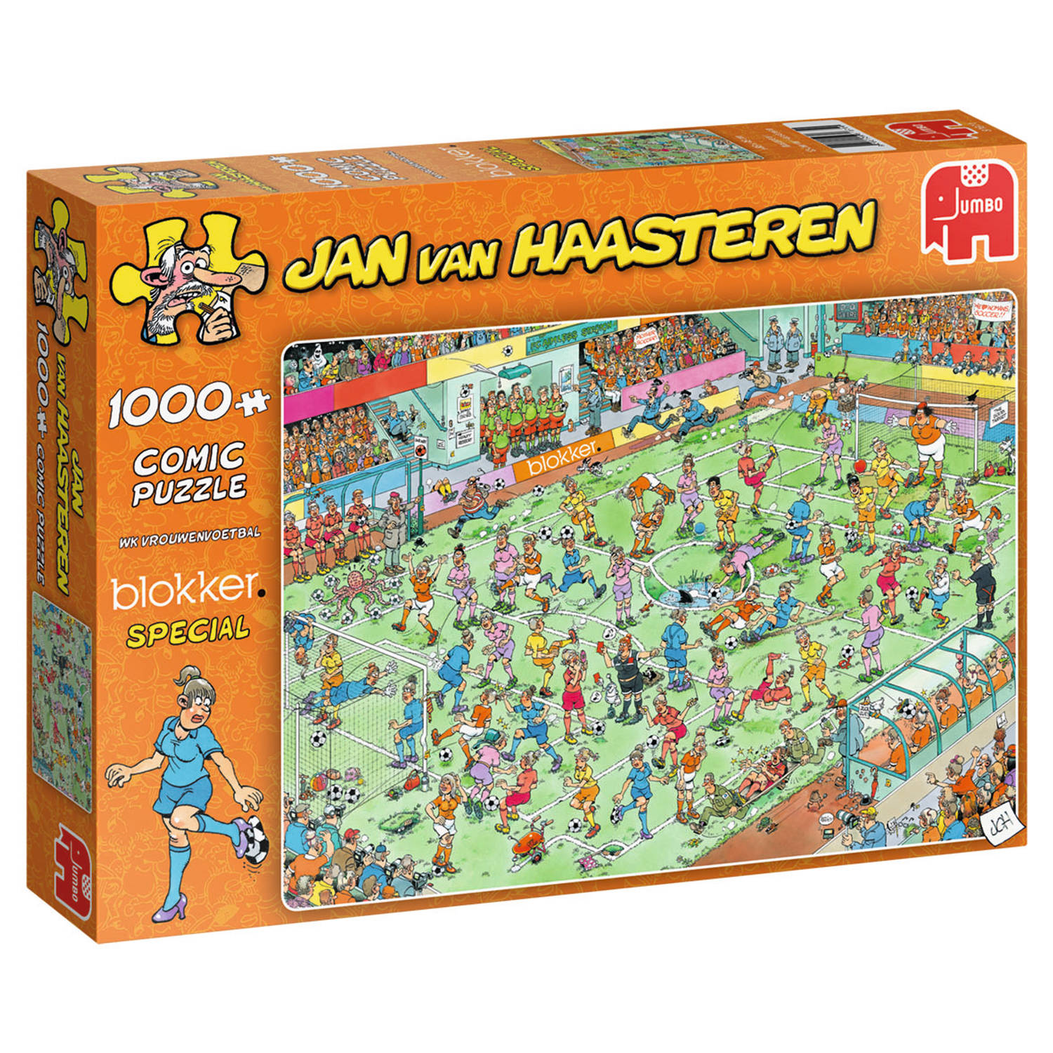 bereiden Aan het water Warmte Jan van Haasteren puzzel WK Vrouwenvoetbal Blokker special - 1000 stukjes |  Blokker