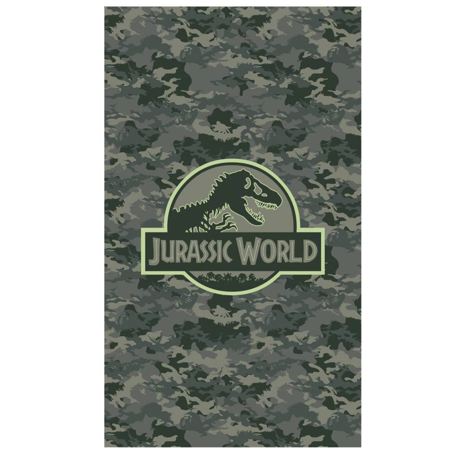 Jurassic World Logo - Strandlaken - 70 x 120 cm - Groen