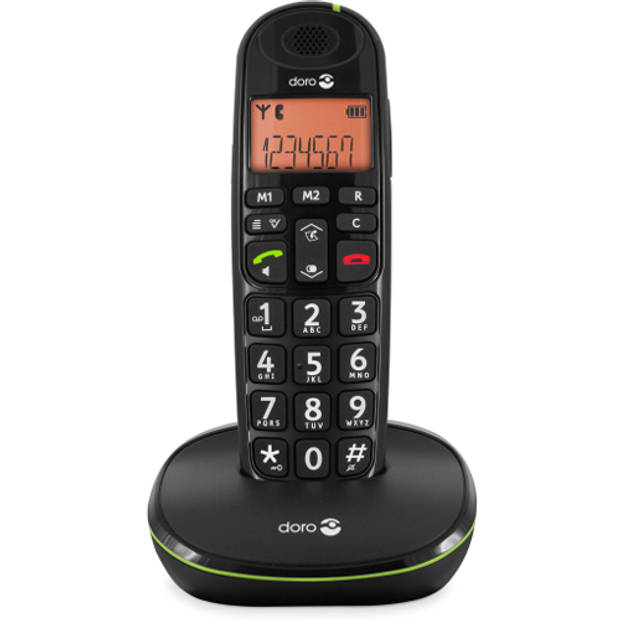 Doro PE-100 Senioren DECT telefoon - Zwart