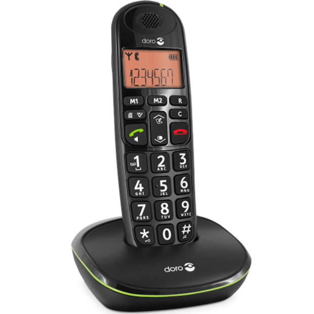 Doro PE-100 Senioren DECT telefoon - Zwart