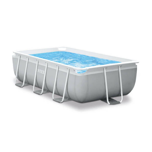 Intex opzetzwembad met accessoires Prism Frame 488 x 244 x 107 cm grijs