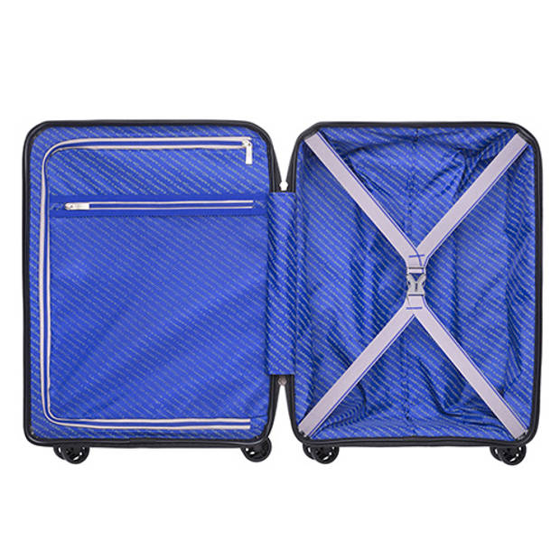 CarryOn Mobile Worker - Handbagage koffer 55cm TSA - Zakelijke trolley met laptopvak - Grijs