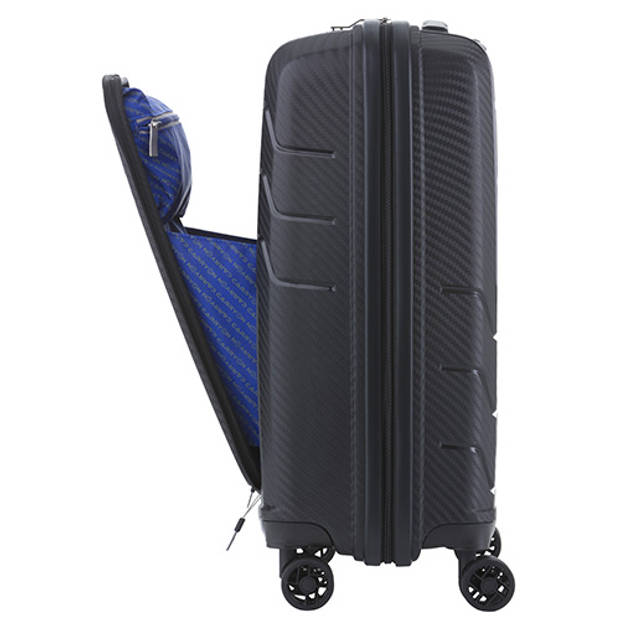 CarryOn Mobile Worker - Handbagage koffer 55cm TSA - Zakelijke trolley met laptopvak - Zwart
