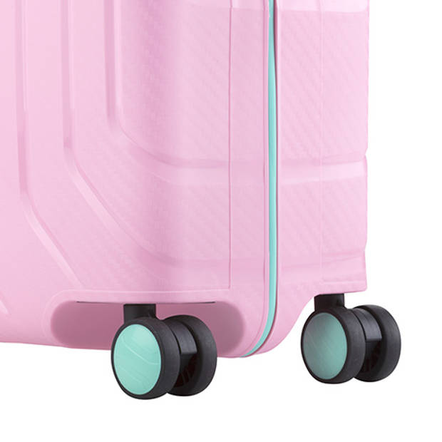 CarryOn Steward TSA koffer - trolley 75cm - vaste sloten - Licht Roze