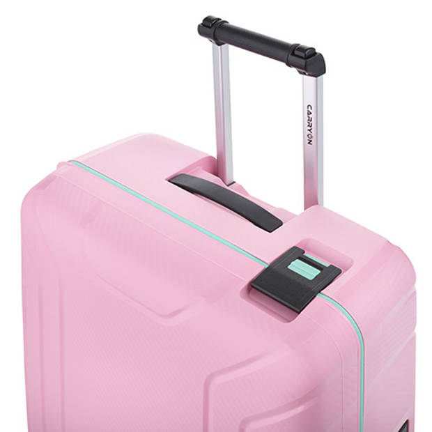 CarryOn Steward TSA koffer - trolley 65cm - vaste sloten - Licht Roze