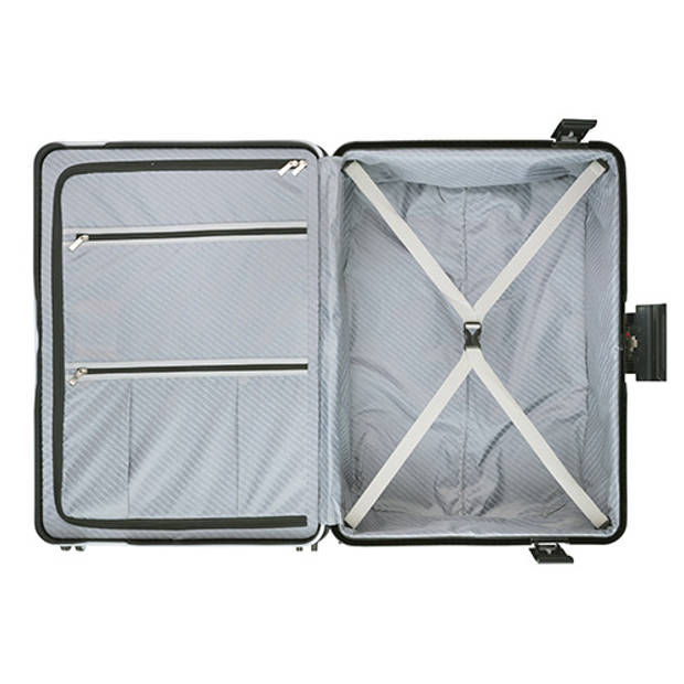CarryOn Steward TSA koffer - trolley 75cm - vaste sloten - Zwart