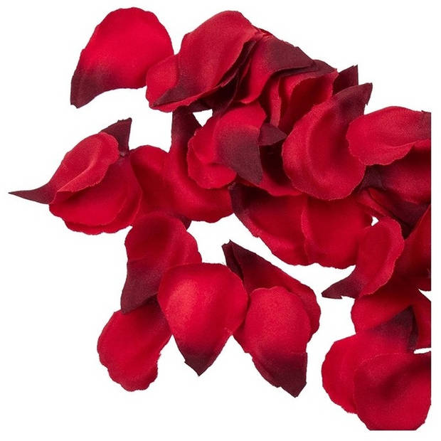 100x Rode Valentijnsdag rozen blaadjes 3 cm - Rozenblaadjes / strooihartjes