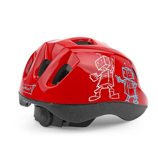 Cycle Tech kinderhelm Robot rood maat 52-56 cm