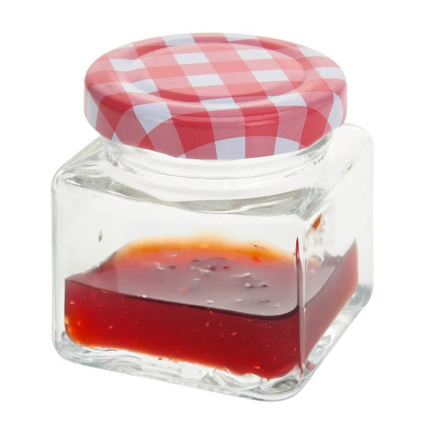 4x stuks Jam potje met draaideksel 75 ml - Weckpotten