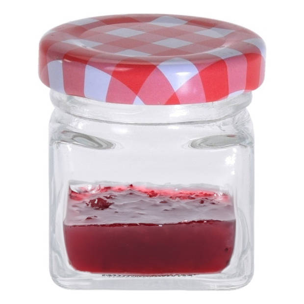 5x stuks Jam weck potjes met draaideksel 50 ml - Weckpotten