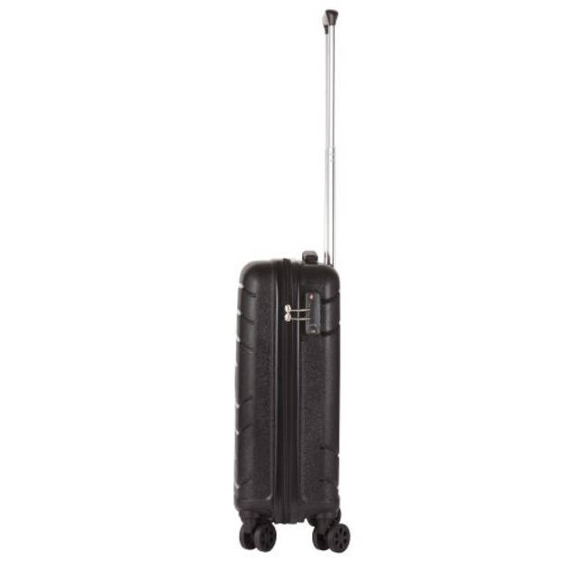 TravelZ Big Bars Handbagage 55cm Koffer 35 Ltr TSA Zwart