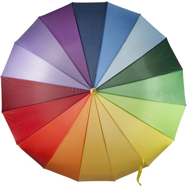 Grote paraplu regenboog 130 cm - Paraplu's