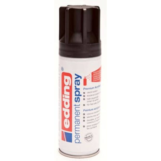 Edding Permanent Spray 5200, 200 ml, diepzwart mat