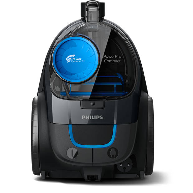 Philips zakloze stofzuiger PowerPro Compact FC9328/09 - zwart/blauw