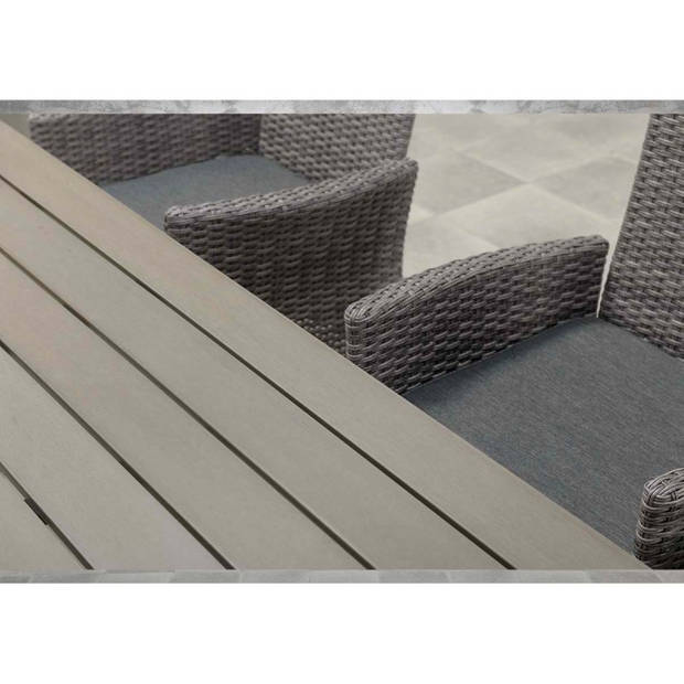 Garden Impressions - Vigo tafel - 230x100x73 - Polywood - carbon black