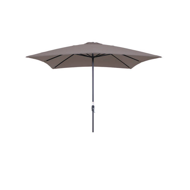 Garden Impressions Lotus parasol 250x250 - carbon black/ taupe